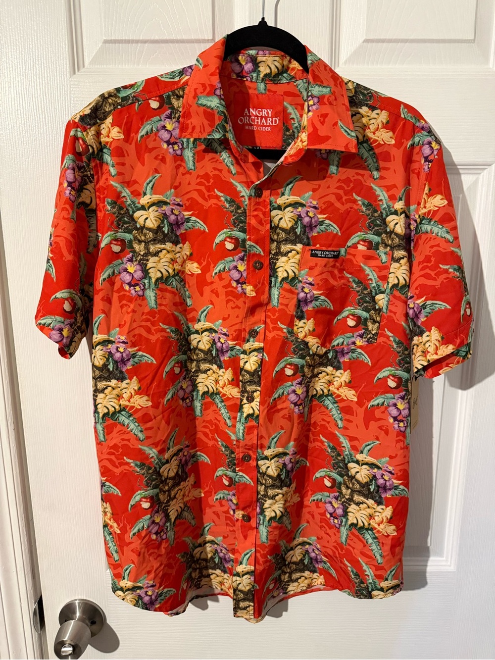 Brist ANGRY ORCHARD HARD CIDER Hawaiian Shirt New w/ Tag